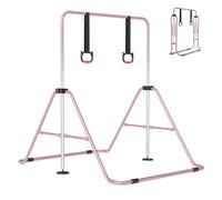 COSTWAY Barre de Gymnastique Enfants Extensible et Réglable | Barre Horizontale Pliante, Hauteur Ajustable, Équipement d'Entraînement de Gym