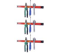 COSTWAY Barres Magnétiques pour Rangement des Outils Barre de Garage Atelier 460mm Lot de 3