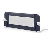 COSTWAY Barrière de Lit Enfant Pliable 105x43cm avec Sangle en Y, Barrière de Sécurité Enfant avec Tissu Oxford & Cadre en Métal, Garde-Corps de Lit Bébé pour 18 Mois-5 Ans