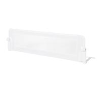 COSTWAY Barrière de Lit Pliable 152x42cm pour Bébé/Enfant Barre de Lit Rabattable avec Mousse Souple,Bande Réglable,Trous Pré-Percés Barrière de Protection Bébé Chambre à Coucher, Blanc