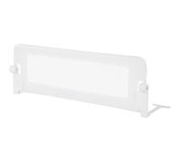 Costway Barrière De Lit Pliable Bébé/Enfant 120x42cm Avec Barre Rabattable Mousse Souple, Trous Pré-Percés En Tissu Oxford Blanc Multicolore