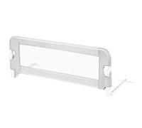 COSTWAY Barrière de Lit Pliable pour Bébé/Enfant Barre de Lit Rabattable avec Mousse Souple, Trous Pré-Percés Barrière de Protection Bébé Chambre à Coucher (Gris, 105 x 42 CM)
