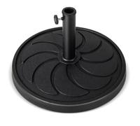 Costway Base/Pied De Parasol Rond 54cm En Résine Avec 2 Poignées Rétractables, Poteau De Support En Métal 38/48 Mm Terrasse, Jardin Multicolore