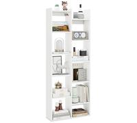 COSTWAY Bibliothèque, Etagère à 12 Niveaux, 10 Compartiments Ouverts, Bibliothèque de Cloison en Forme d'arbre, Meuble de Rangement Anti-Basculement, pour Salon, Chambre, Bureau (Blanc)
