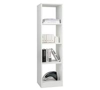 COSTWAY Bibliothèque Étagère Rangement à 5 Niveaux avec 4 Compartiments, Meuble Cube de Rangement en Bois pour Cuisine, Bureau, Salon, Salle d'Étude, 38 x 33 x 142 cm