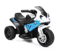 Costway Bmw Moto Electrique Pour Enfants 6v/4ah,3 Km/H Avec Phare, Musiques 3 Roues 1,5-3 Ans Bleu