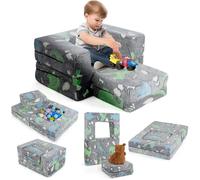 COSTWAY Canapé Enfants Modulaire Phosphorescent avec Coussin, Housse Lavable en Machine, Rembourrage en Mousse Haute Densité