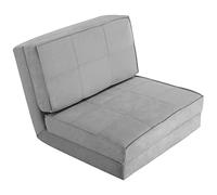 COSTWAY Canapé-Lit Paresseux Pliable, Canapé de Sol Dossier Ajustable 6 Positions, Fauteuil-Lit Convertible Triple Rabattable, pour Chambre, Salon, Balcon, Gris