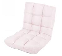 COSTWAY Canapé Paresseux Chaise de Sol, Chaise de Méditation, Dossier Réglable 14 Positions, Fond antidérapant, pour Coin Lecture, Salon, Enfant/Adulte, 61 x 54 x 56 cm (Rose)