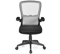 COSTWAY Chaise de Bureau en Maille, Gris,