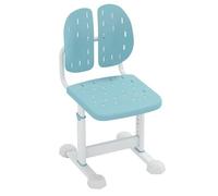 COSTWAY Chaise de Bureau Enfant avec Hauteur Réglable & Dossier Ergonomique, Fauteuil de Bureau avec Coussinets de Pieds Ajustables, Charge 100kg pour Filles Garçons de 3 Ans+ (Bleu)