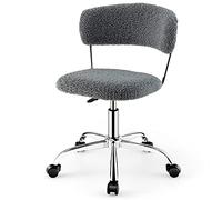 COSTWAY Chaise de Bureau, Gris,