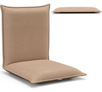 COSTWAY chaise de sol avec dossier réglable en 6 positions, chaise de sol rembourrée, Game Sessel, chaise longue de relaxation, Lazy Sofa, supporte 150kg, chaise de méditation beige