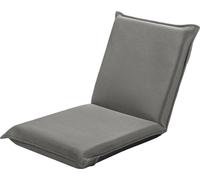 COSTWAY chaise de sol avec dossier réglable en 6 positions, chaise de sol rembourrée, Game Sessel, chaise longue de relaxation, Lazy Sofa, supporte 150kg, chaise de méditation grise