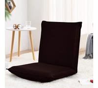 COSTWAY Chaise de sol avec dossier réglable en 6 positions, Fauteuil de sol rembourré, Fauteuil de jeu, Chaise de relaxation, Lazy Sofa, supporte 150kg, Chaise de méditation café