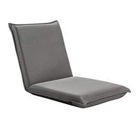 COSTWAY Chaise de Sol Pliable, Tatami Inclinable en 6 Position, Idéal pour Chambre, Salon, Bureau, Chaise de Plancher pour Jeu, Lecture 44 x 54,5 x 53,5CM, Jusqu’à 136KG (Gris)