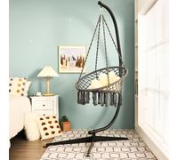 COSTWAY Châssis de chaise suspendue Châssis de chaise suspendue Support de chaise suspendue en métal pouvant supporter jusqu'à 150kg uniquement le châssis
