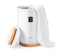 COSTWAY Chauffe-Serviettes 20 L Température Élevée 130℃, Seau à Serviettes Chauffant Portable Minuterie 20-90 Min avec Affichage LED, pour Disques Parfumés et Arrêt Automatique