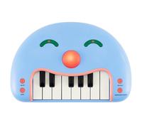 COSTWAY Clavier Piano Enfant 13 Touches en Forme Visage Souriante, Piano Numérique avec Musique et Lumière, Haut-parleurs, Synthetiseur Enfant Portable pour Garçons et Filles de 3 Ans+