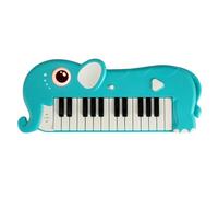 COSTWAY Clavier Piano Enfant 25 Touches en Forme Éléphant, Piano Numérique avec Musique et Lumière, Haut-parleurs, Synthetiseur Enfant Portable pour Garçons et Filles de 3 Ans+ (Bleu-Éléphant)