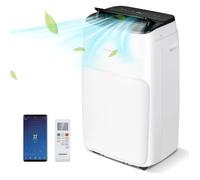 COSTWAY Climatiseur Mobile 12000BTU APP Chauffage 25? 3,5KW R290 6 en 1 Silencieux,Ventilateur,Déshumidificateur Mode Nuit