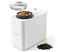 COSTWAY Composteur Cuisine Électrique 3L, Poubelle Compost Intelligent de Comptoir avec Multi-Modes, Panneau Commande&Fenêtre Affichage, sans Odeur&Silencieux, Bac à Compost pour Déchets en Engrais
