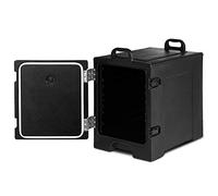 COSTWAY Conteneur Isotherme 77 L, Caisse Conteneur Caisson Isotherme Professionnel en Polyéthylène pour Transport de Nourritures de 5 Plats, Boîte Isotherme Portable pour Cantines, Restaurants, Noir