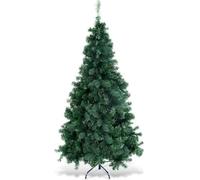 Costway Costway Arbre de Noël Sapin de Noël artificiel avec support métallique 150-240 cm vert-180 cm