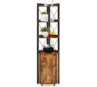 Costway Costway Industrial armoire haute à 6 étages avec 4 étagères et des étagères réglables 48 x 32 x 180 cm