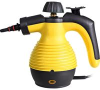 Costway Costway nettoyeur à vapeur appareil portatif 9 pièces kit d'accessoires et conception sûre vapeur propre jaune