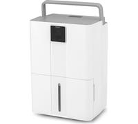COSTWAY Déshumidificateur 35 L/jour, déshumidificateur électrique avec 3 modes, minuterie 24H, affichage 3 couleurs, tuyau de vidange & roulettes, déshumidificateur blanc