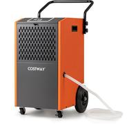 COSTWAY Déshumidificateur d’Air Electrique Industriel 73 L/Jour Professionnel, Minuterie 24H, Surface 230m2/695m3