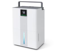 COSTWAY Déshumidificateur d'Air - 35 L/Jour pour 50 M²(30℃, 80 % HR)-Silencieux, Minuterie 24H Affichage LED Pour Cave/Maison/Bain