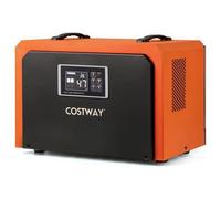 COSTWAY Déshumidificateur Pro 60L/Jour, 24H Minuterie, Dégivrage Auto, Jusqu'à 560㎡, pour Sous-sol/Chantier