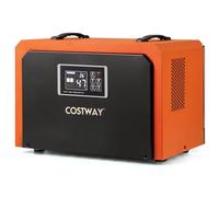 COSTWAY Déshumidificateur Professionnel 60 L/Jour, Déshumidificateur d'Air Électrique avec Minuterie 24H Restauration des Dégats d'Eau Dégivrage Automatique, Jusqu'à 560 ㎡pour Sous-sol Chantier