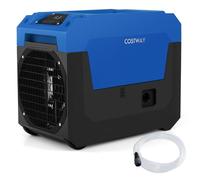 COSTWAY Déshumidificateur Professionnel 66 L/Jour, Déshumidificateur d'Air avec Panneau de Contrôle Minuterie 24H 30%-80% Humidité, pour Sous-Sols Garages Maisons, Jusqu'à 167 m² (Bleu)