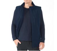 COSTWAY Gilet Chauffant Unisexe pour Homme et Femme, Veste de Fièvre avec 4 Températures Réglables, en Nylon, Sans Manches,Bleu,XXXL L