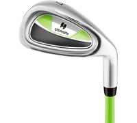 COSTWAY Golf Fer 7, Fer de golf simple en aluminium pour droitiers, club de golf avec tête et shaft en fibre de verre pour enfants de 8 à 10 ans, vert