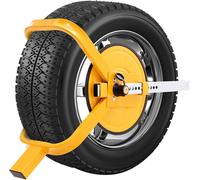 COSTWAY Griffe de roue Griffe de parking Antidémarrage Griffe de pneu Antivol Antivol de roue Voiture Voiture Remorque 13-15 pouces