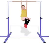 COSTWAY Gymnastik Turnreck, Turnreck réglable en hauteur, barres de gymnastique pouvant supporter jusqu'à 100kg, barre fixe, installation de barre fixe, appareils d'entraînement, barre d'exercice pour