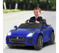 COSTWAY Jaguar 12V voiture électrique pour enfants avec histoires & musique & klaxon & phares, véhicule pour enfants avec télécommande 2,4G, voiture électrique 3-5km/h pour enfants à partir de 3 ans (