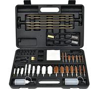 COSTWAY Kit de Nettoyage de Fusil 108pcs avec Mallette de Transport en Aluminium, Kit de Nettoyage Universel pour Armes avec Accessoires en Laiton, pour Fusil de Chasse Pistolet