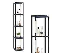 COSTWAY Lampadaire LED avec Cinq Effets d'Éclairage, Infinite Dimmable, Contrôle Tactile & Télécommande, 4 Températures de Couleur, pour Salon, Chambre, Bureau (Poteaux LED rotatifs à 360°)