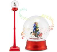 COSTWAY Lampadaire Musical de Noël de 150 cm avec 8 Mélodies
