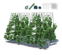 Giantex Plante Grimpante de Jardin 2 Pièces, Support de Croissance pour Plantes Grimpantes, Légumes, Fruits, Tuteur de Jardin en A, pour Jardin, Serre G