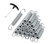 COSTWAY Lot de 20 Ressorts de Trampoline, Ressorts en Acier Galvanisé Robuste, avec Outil de Traction en T, Kit de Remplacement de Trampoline Antirouille, 14CM