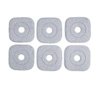 COSTWAY Lot de 6 Serpillières Microfibres Réutilisables, Lingette de Rechange Amovible, Balayage à Sec, Tampons pour Lavage Humide, Compatibles avec Balais-ramasseurs (Pro 6 Serpillières)