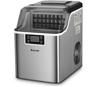 machine à glaçons giantex 18kg/24h avec emplacement de bonbonne ecran lcd minuterie pelle auto-nettoyage réservoir d'eau 3,2 L G