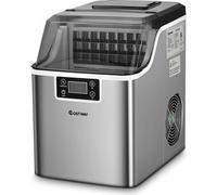 COSTWAY Machine à glaçons Ice Maker, machine à glaçons y compris pelle à glaçons / 24 glaçons en 15min / 18kg en 24h /3,2L réservoir d'eau