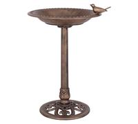 COSTWAY Mangeoire pour oiseaux Mangeoire pour oiseaux Mangeoire pour oiseaux Support 50 x 76 cm Bronze